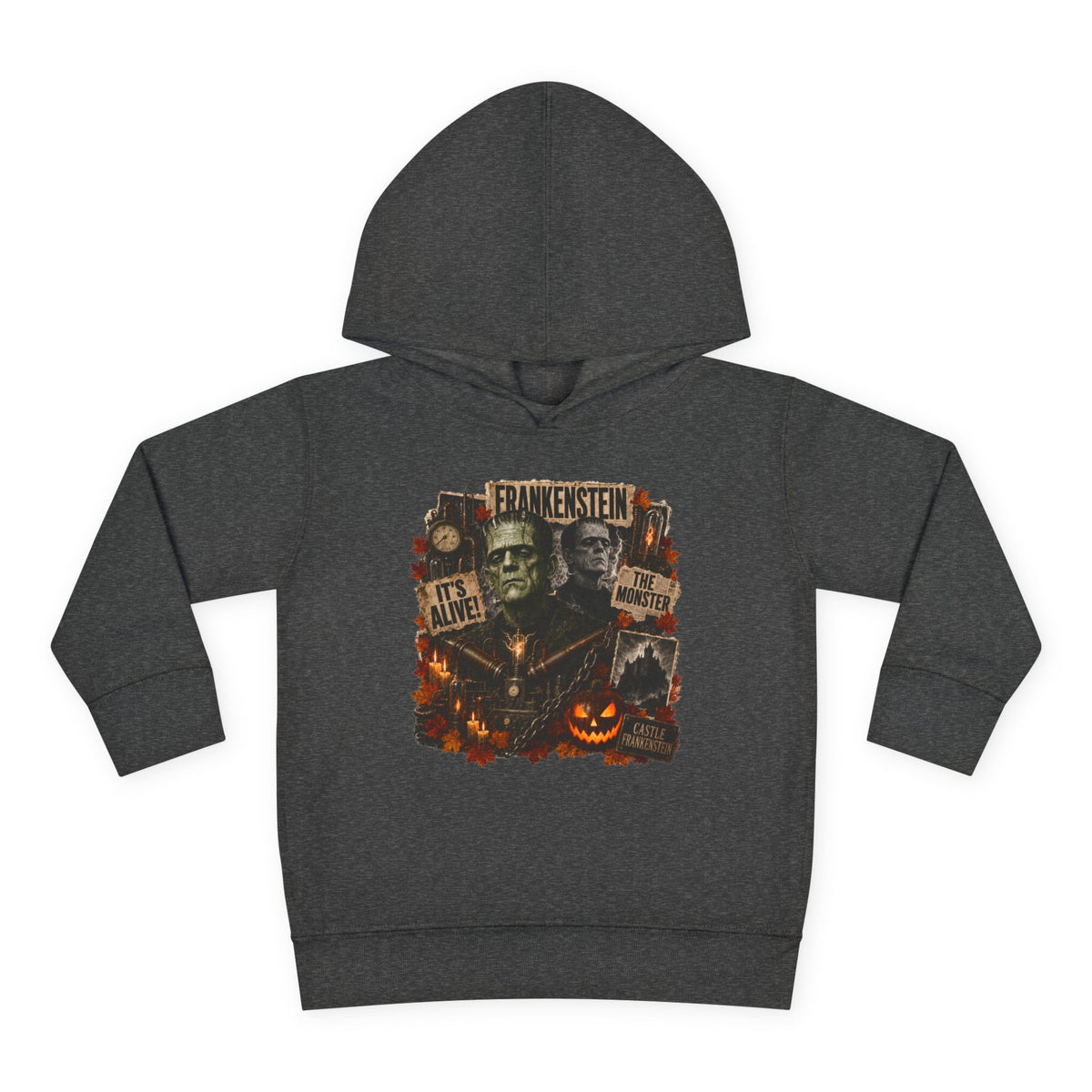 Frankenstein Toddler Hoodie - Cute Spooky Halloween Pullover