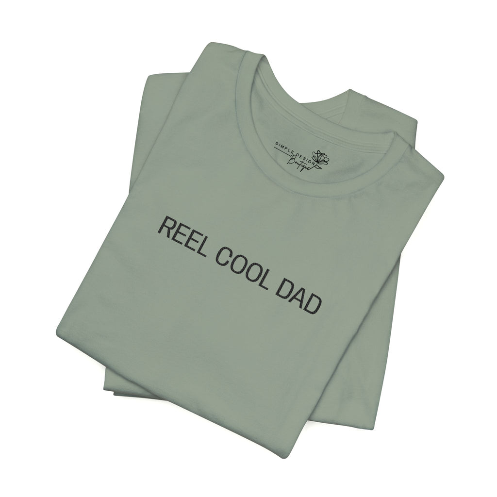 Reel Cool Dad — Embroidered T-Shirt
