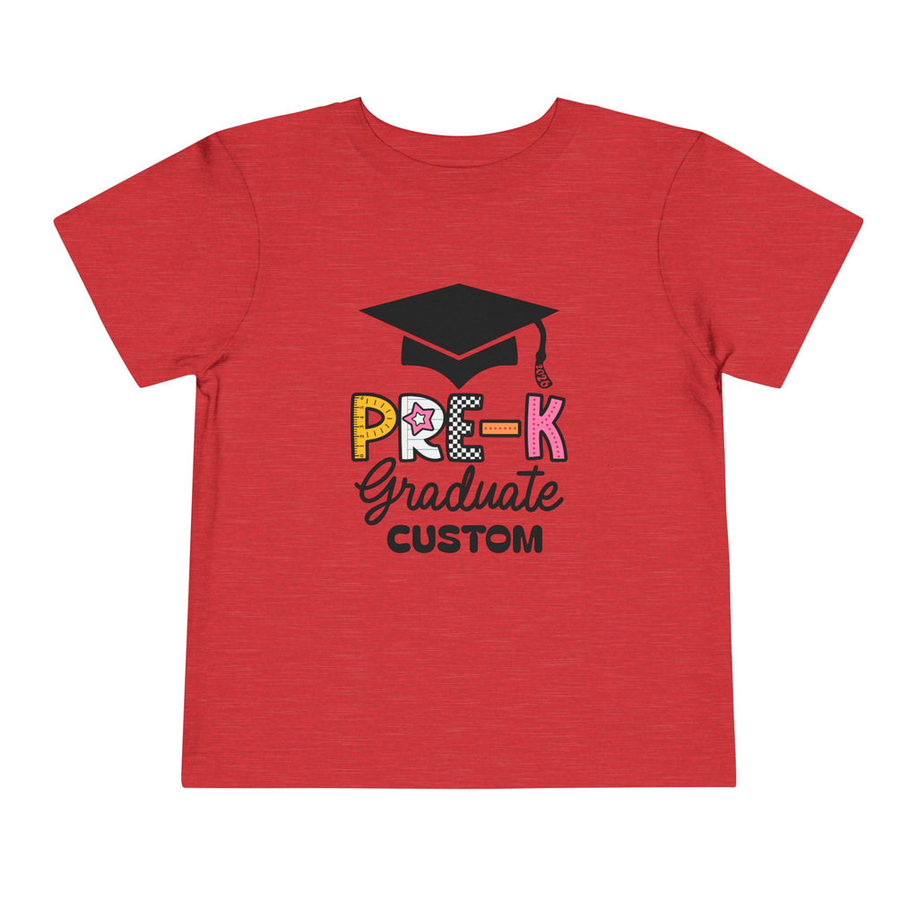 Girls Pre-K Grad 2026 Toddler Tee – Customizable Graduation Shirt