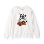 Halloween Jack-O'-Lantern 3D Bow Pumpkins Graphic - Pullover Sweatshirt