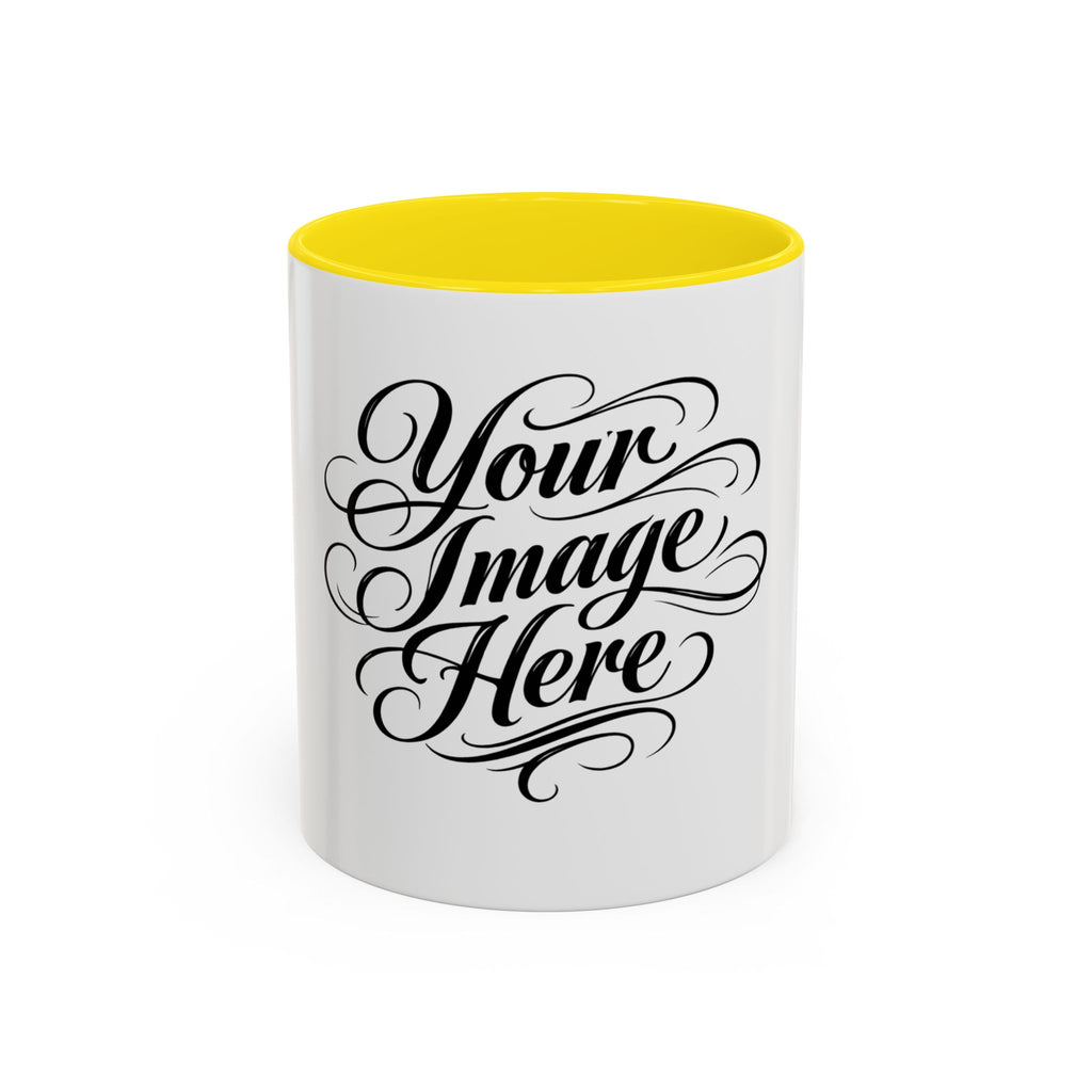 Personalized Accent Coffee Mug — Custom Image & Optional Text | 11oz & 15oz