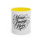 Personalized Accent Coffee Mug — Custom Image & Optional Text | 11oz & 15oz