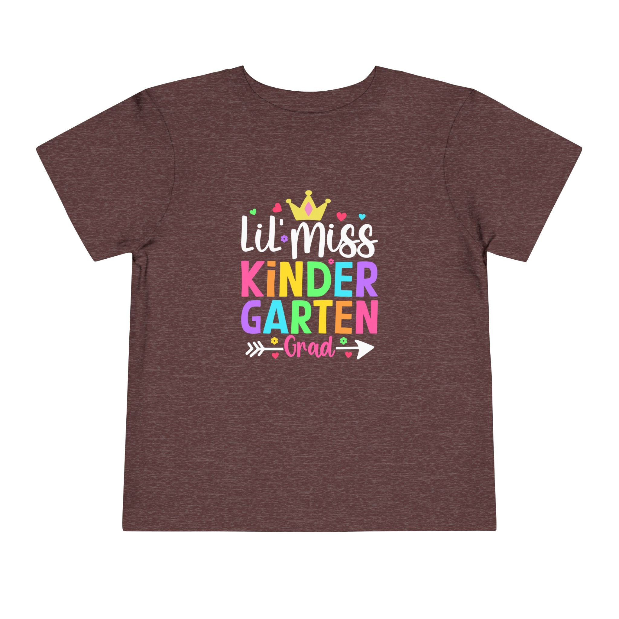 Little Miss Kindergarten Grad. FRONT & BACK — Toddler Graduation Tee