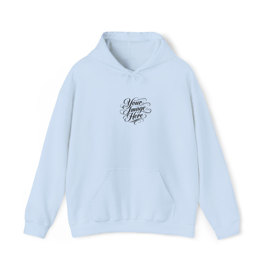 EMBROIDERED Custom Image (Light Colors/Shades) Hoodies