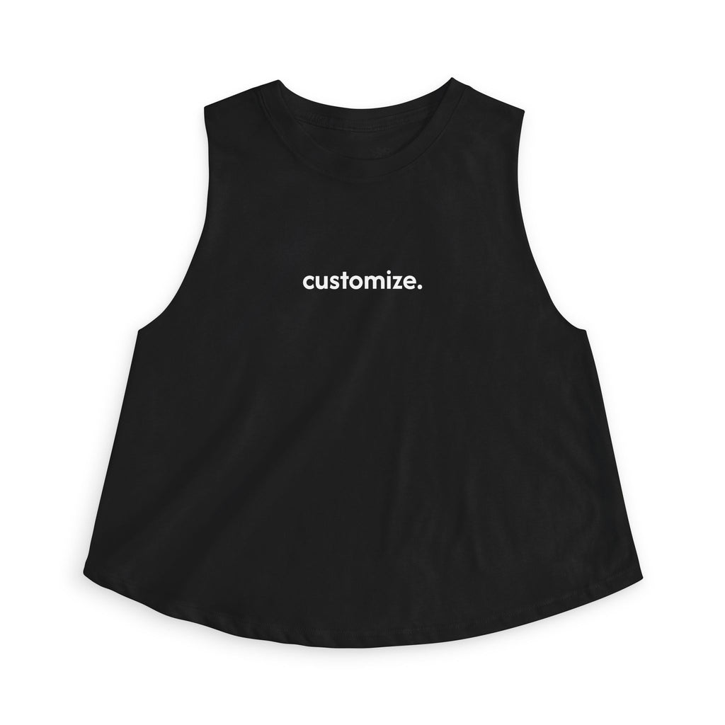 Women's Crop Tank — Custom Text