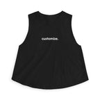 Women's Crop Tank — Custom Text