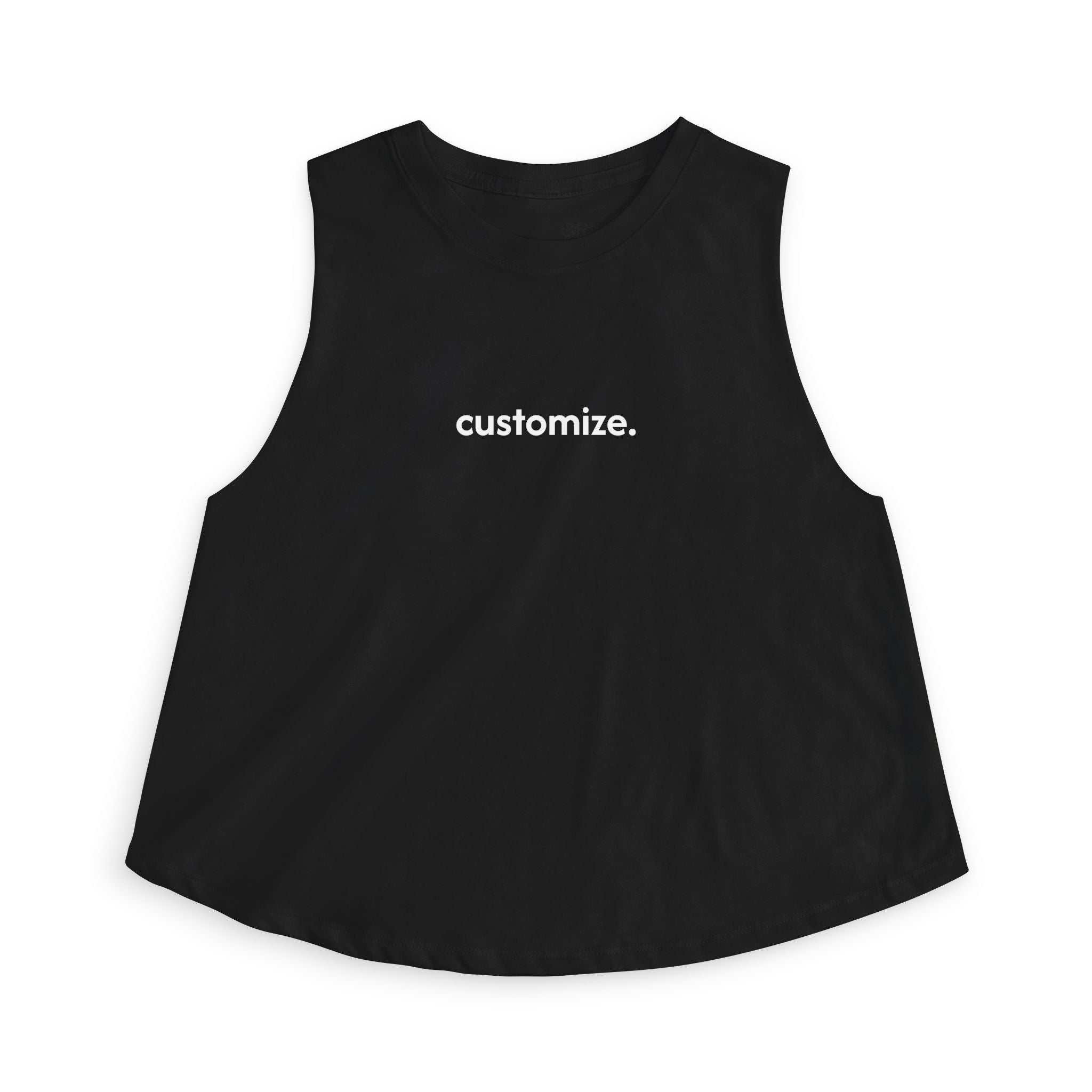 Women's Crop Tank — Custom Text