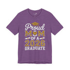 Proud Mom of a 2026 Graduate FRONT & BACK upload photo T-Shirt