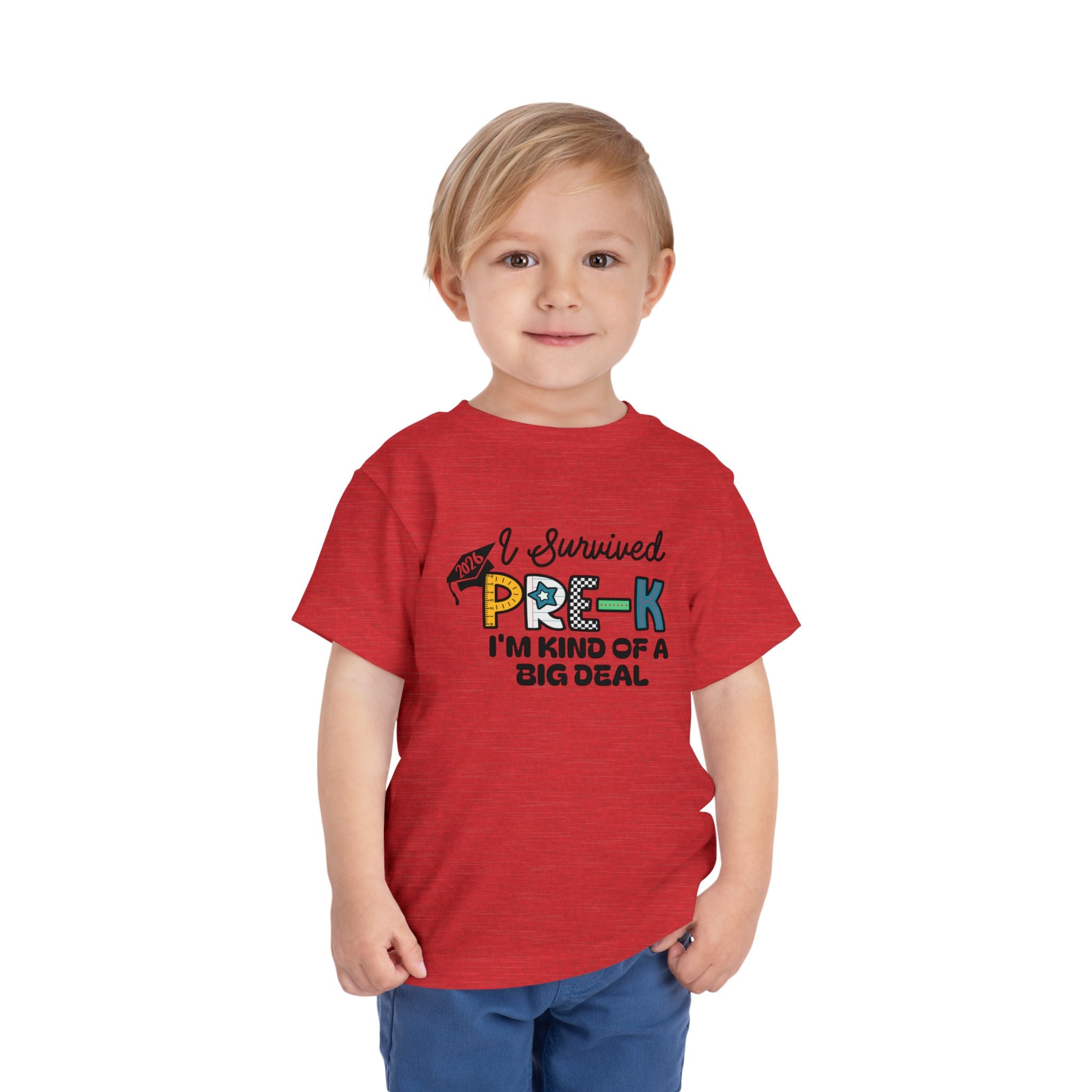 I Survived Pre-K — I'm Kind of a Big Deal Boys Toddler T-Shirt