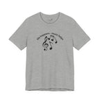 Music Therapy Tee — "life happens • music helps" Short Sleeve Shirt