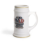 Upload Your Own Image or Keep Dad. Grandpa. Veteran. — Patriotic Beer Stein Mug | 22oz