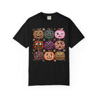 Patterned Comfort Colors Pumpkin Patch T-Shirt — Cute Halloween Jack-O'-Lanterns