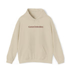 EMBROIDERED Custom Text (Light Colors/Shades) Unisex Hoodies