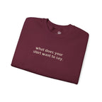 Custom Text Crewneck Sweatshirt — Say It Your Way