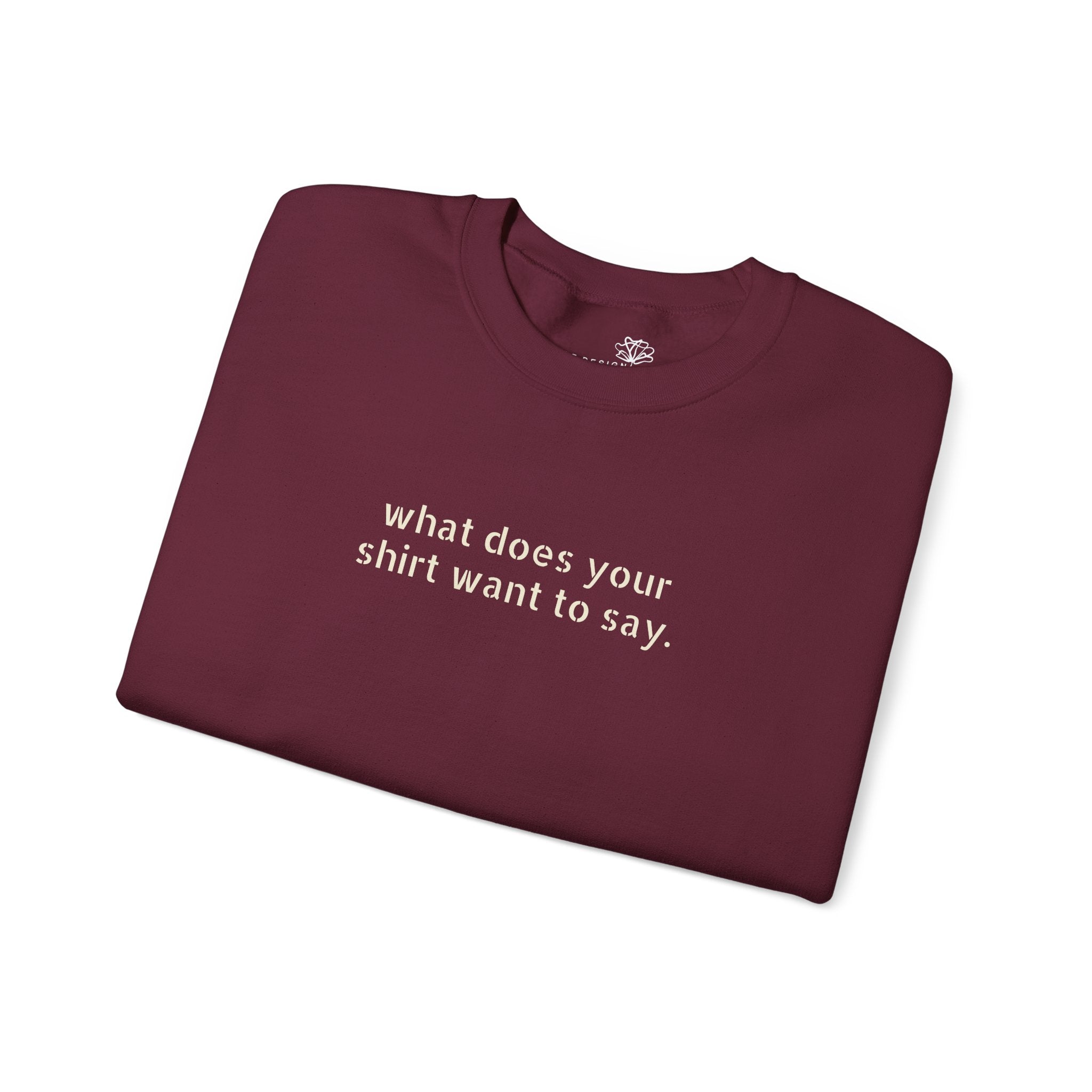 Custom Text Crewneck Sweatshirt — Say It Your Way