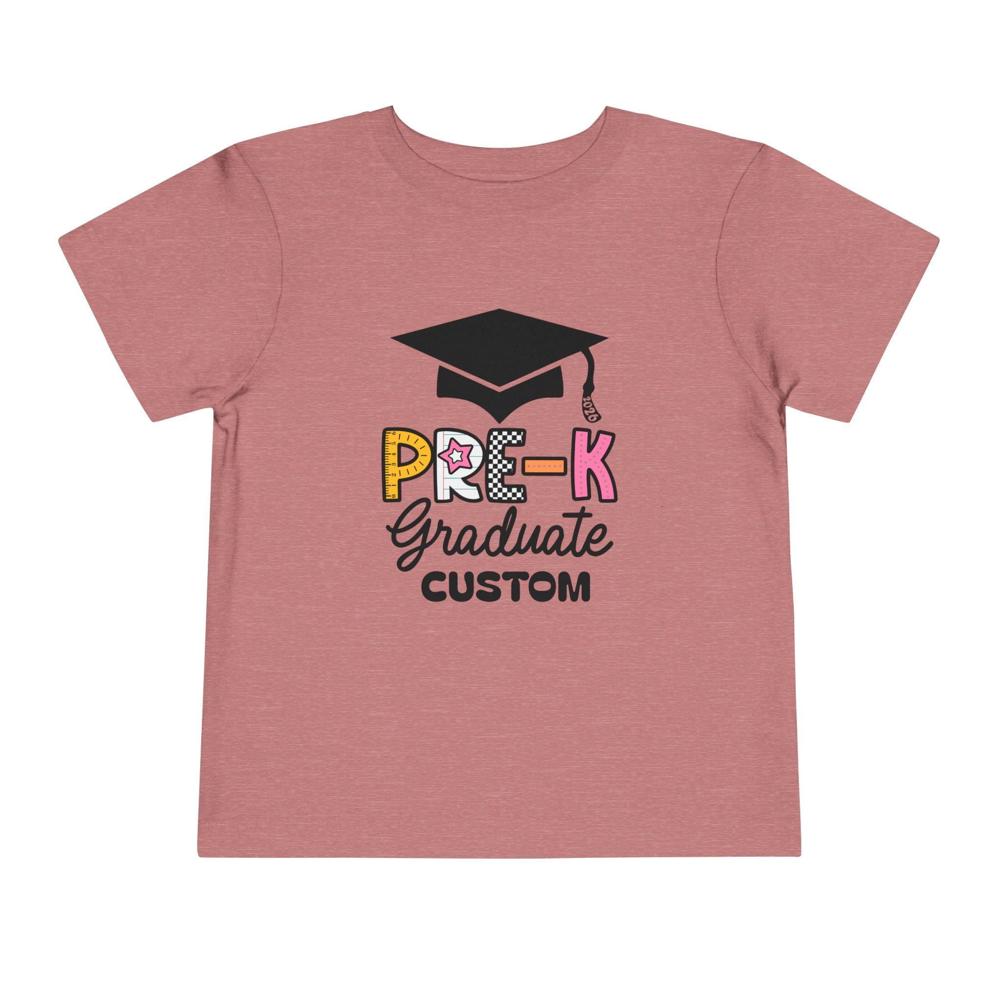 Girls Pre-K Grad 2026 Toddler Tee – Customizable Graduation Shirt