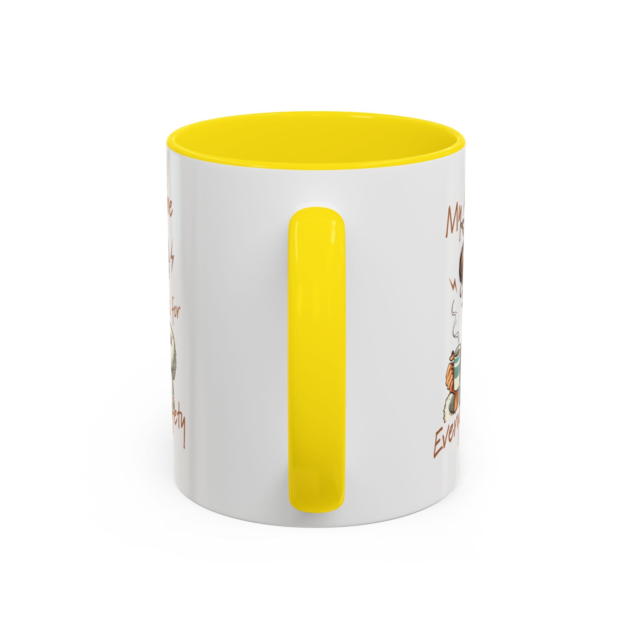 Coffee Mug — "My Alone Time Is for Everyone's Safety" Retro Woman Accent Mug