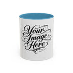 Personalized Accent Coffee Mug — Custom Image & Optional Text | 11oz & 15oz