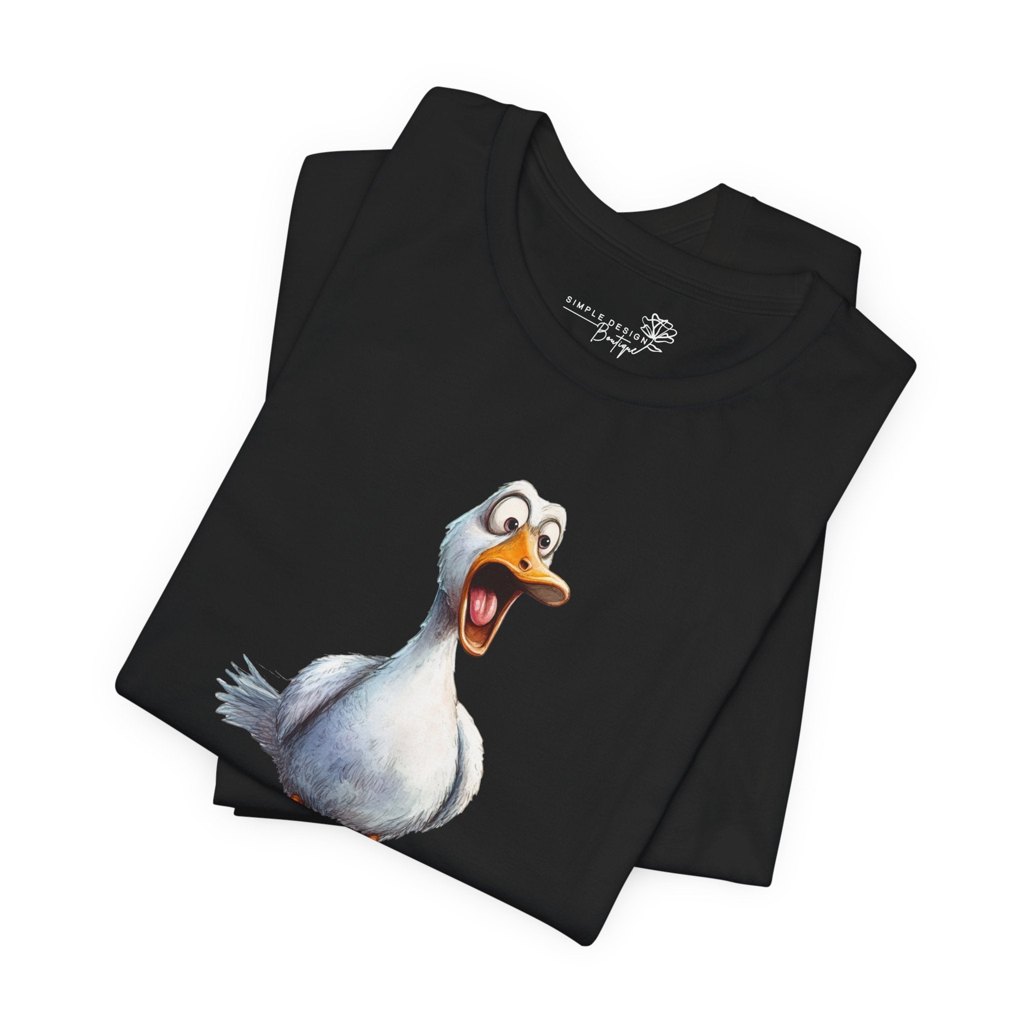 Oh No You Didn't! Surprised Duck Unisex T-Shirt - Print