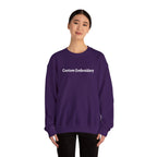 EMBROIDERED Custom Text (Dark Colors/Shades) Pullover Sweatshirts
