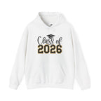 Class of 2026 Hoodie FRONT & BACK – Graduation Sweatshirt with Cap Graphic