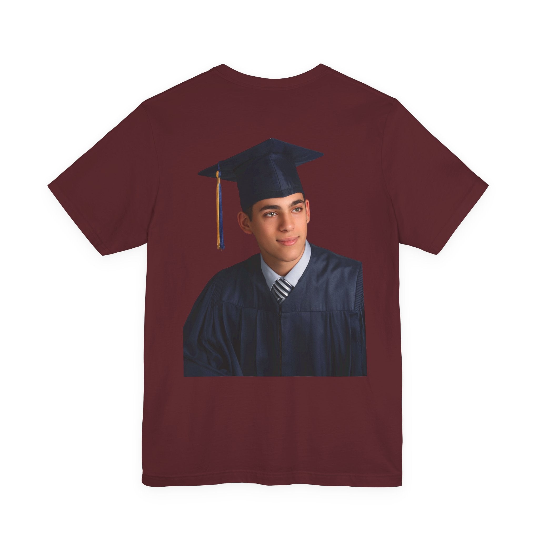 Proud Mom of a 2026 Graduate FRONT & BACK upload photo T-Shirt