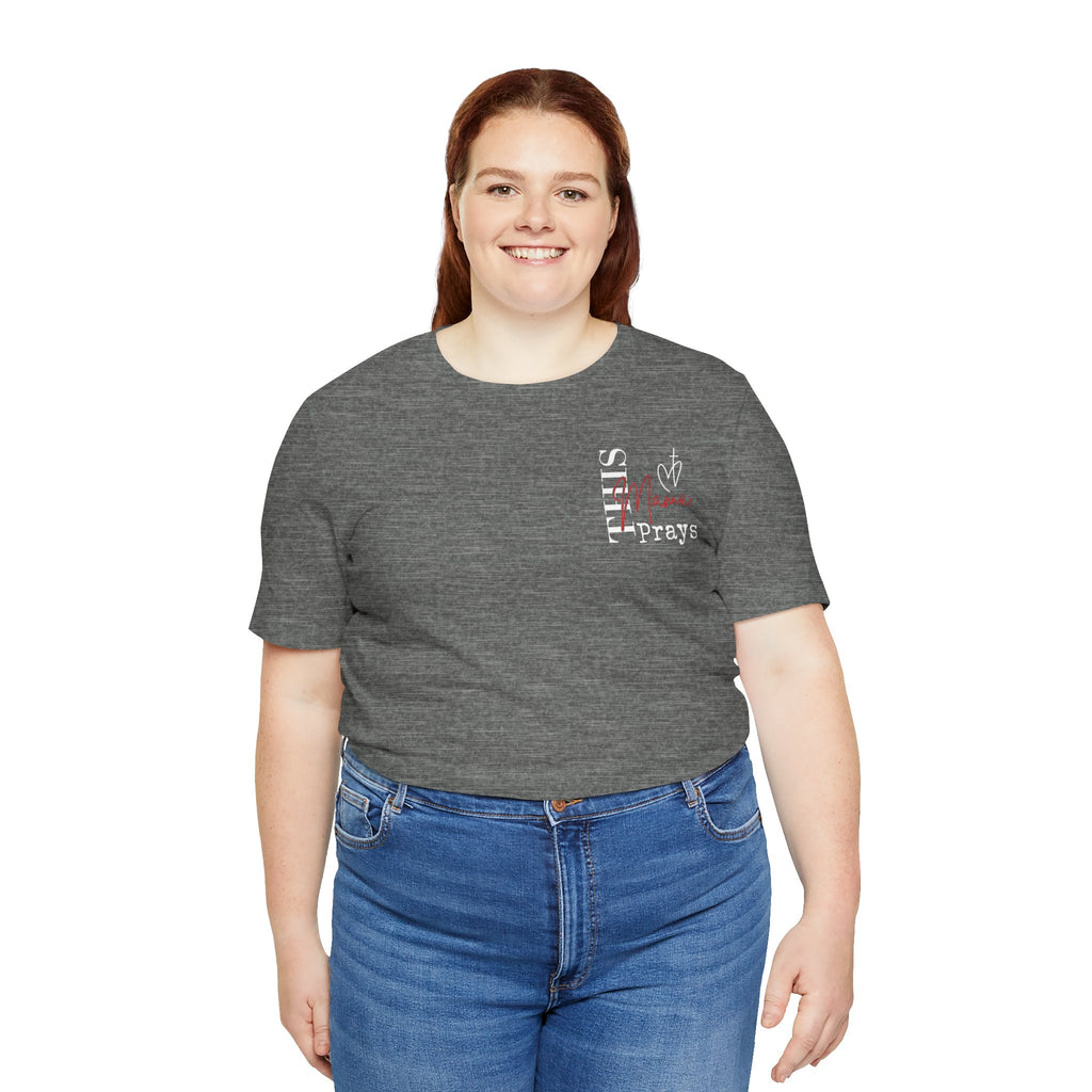 This Mama Prays— Women's Inspirational Christian Mom Graphic Tee