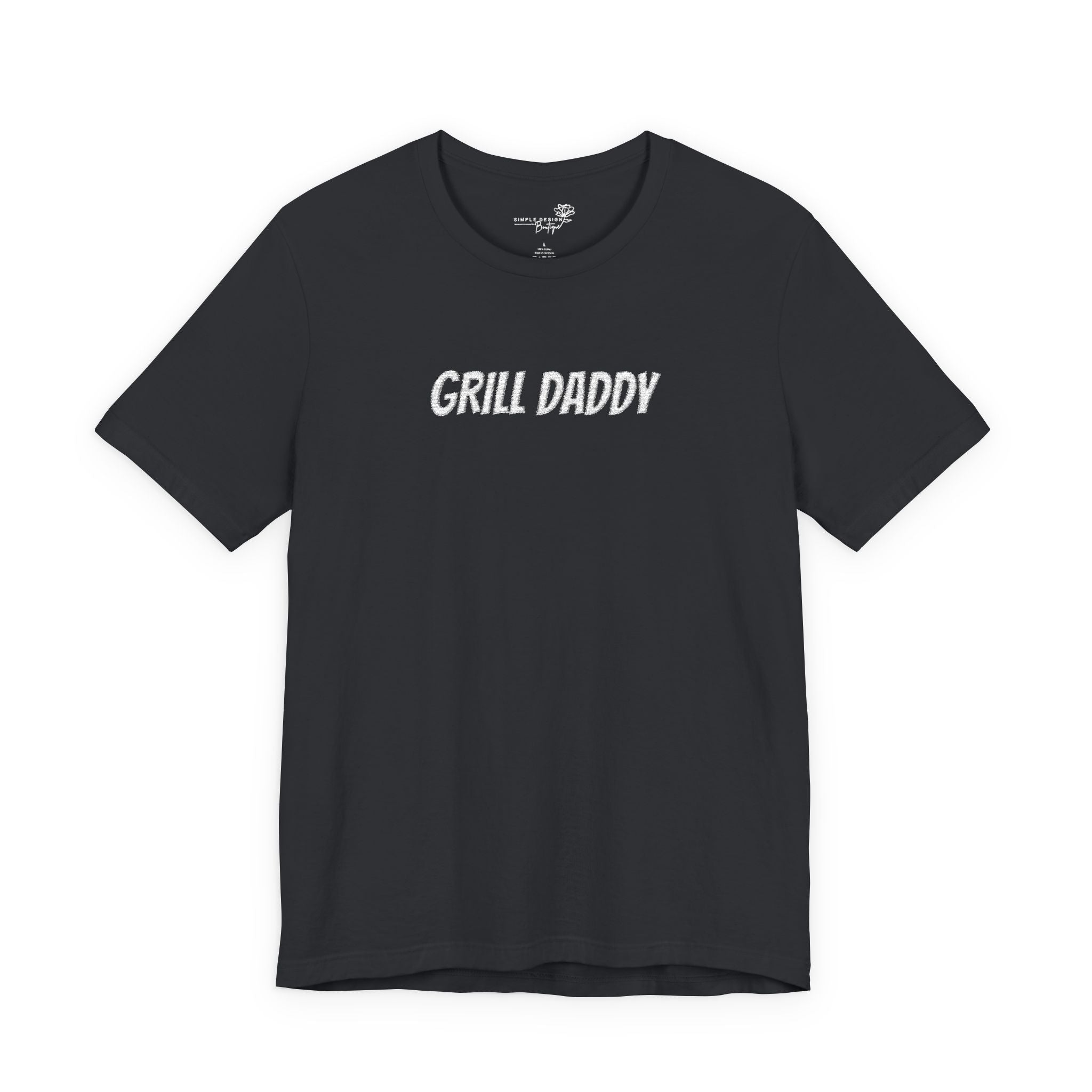 Grill Daddy Embroidered T-Shirt — Funny BBQ Dad Gift Tee | XS–5XL