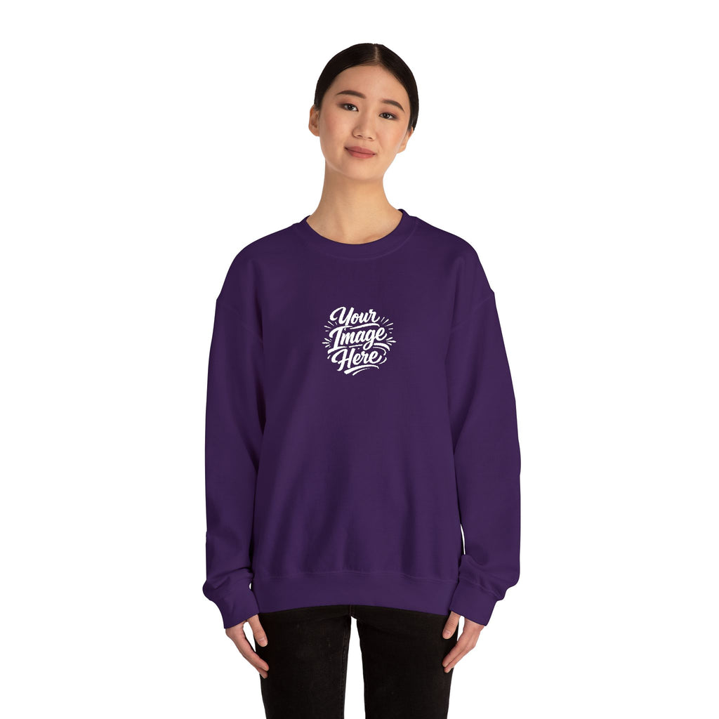 EMBROIDERED Custom Image (Dark Colors/Shades) Pullover Sweatshirts