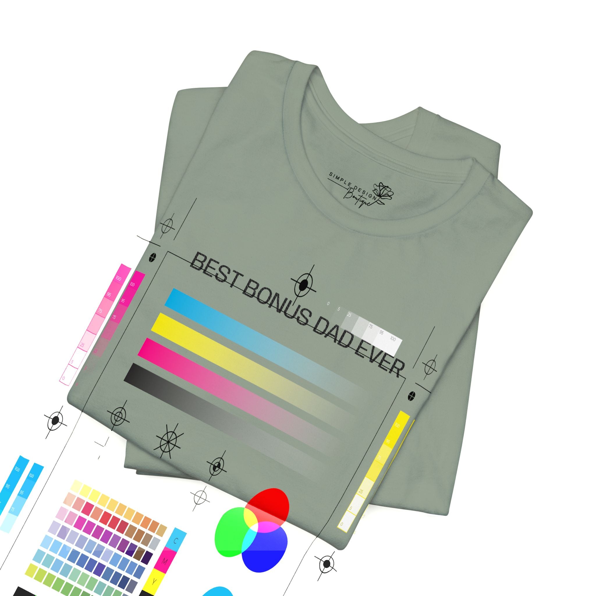 Best Bonus Dad Ever — Embroidered T-Shirt