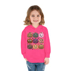 Toddler Halloween Pumpkin Hoodie — Colorful Patterned Jack-O’-Lanterns