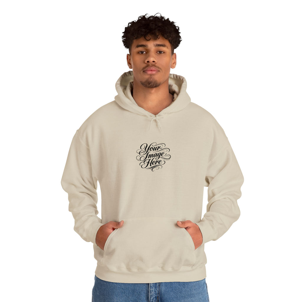 EMBROIDERED Custom Image (Light Colors/Shades) Hoodies