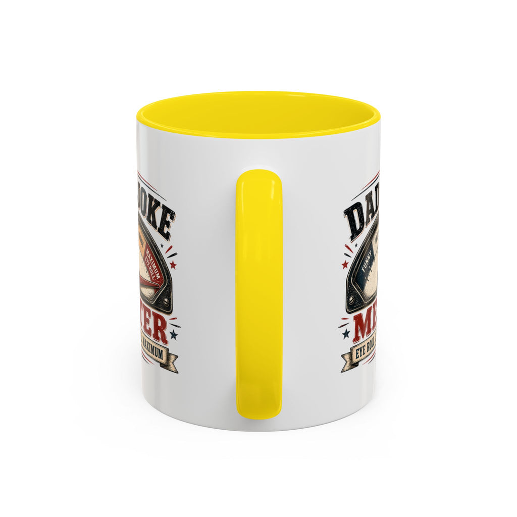 Dad Joke Meter Accent Coffee Mug — Funny Father’s Day Gift | 11oz & 15oz