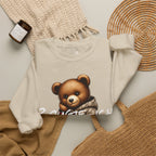 Cute Luxury Bear Bougie-ish Graphic - Pullover Sweatshirt