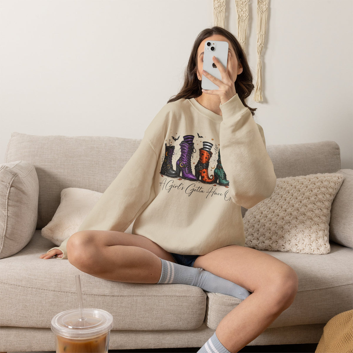 A Girl's Gotta Have Options - Halloween Pullover Sweatshirt