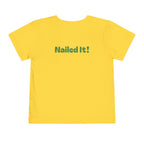 Miss Pre-K Grad — Personalized Name FRONT, Nailed It BACK Toddler T-Shirt