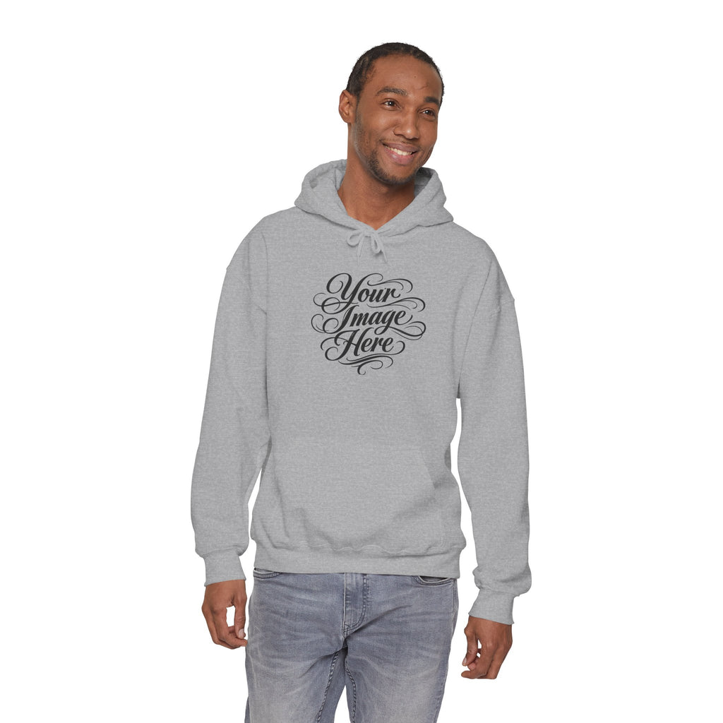 Custom Image & Optional Text Graphic Print - Cozy Hoodie