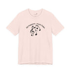 Music Therapy Tee — "life happens • music helps" Short Sleeve Shirt