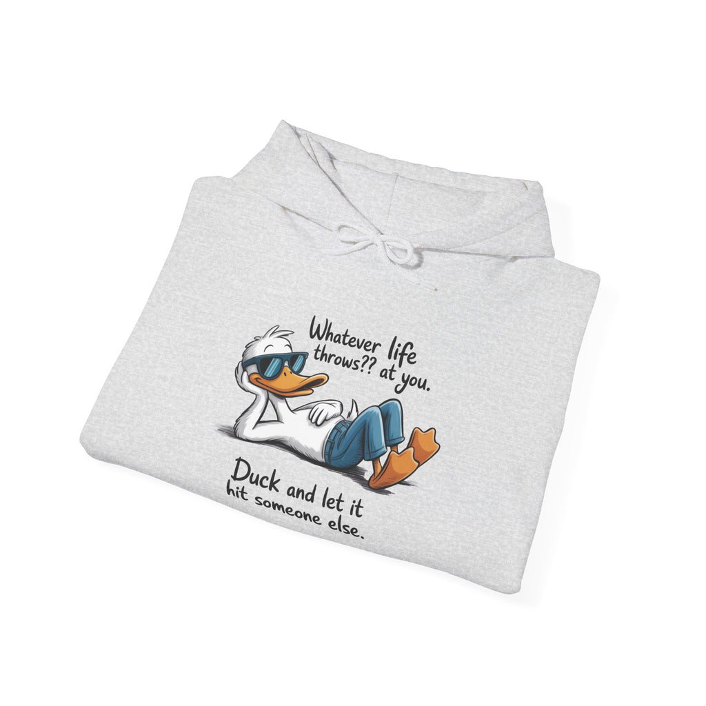 Funny 'Whatever Life Throws At You' Graphic - Cozy Hoodie