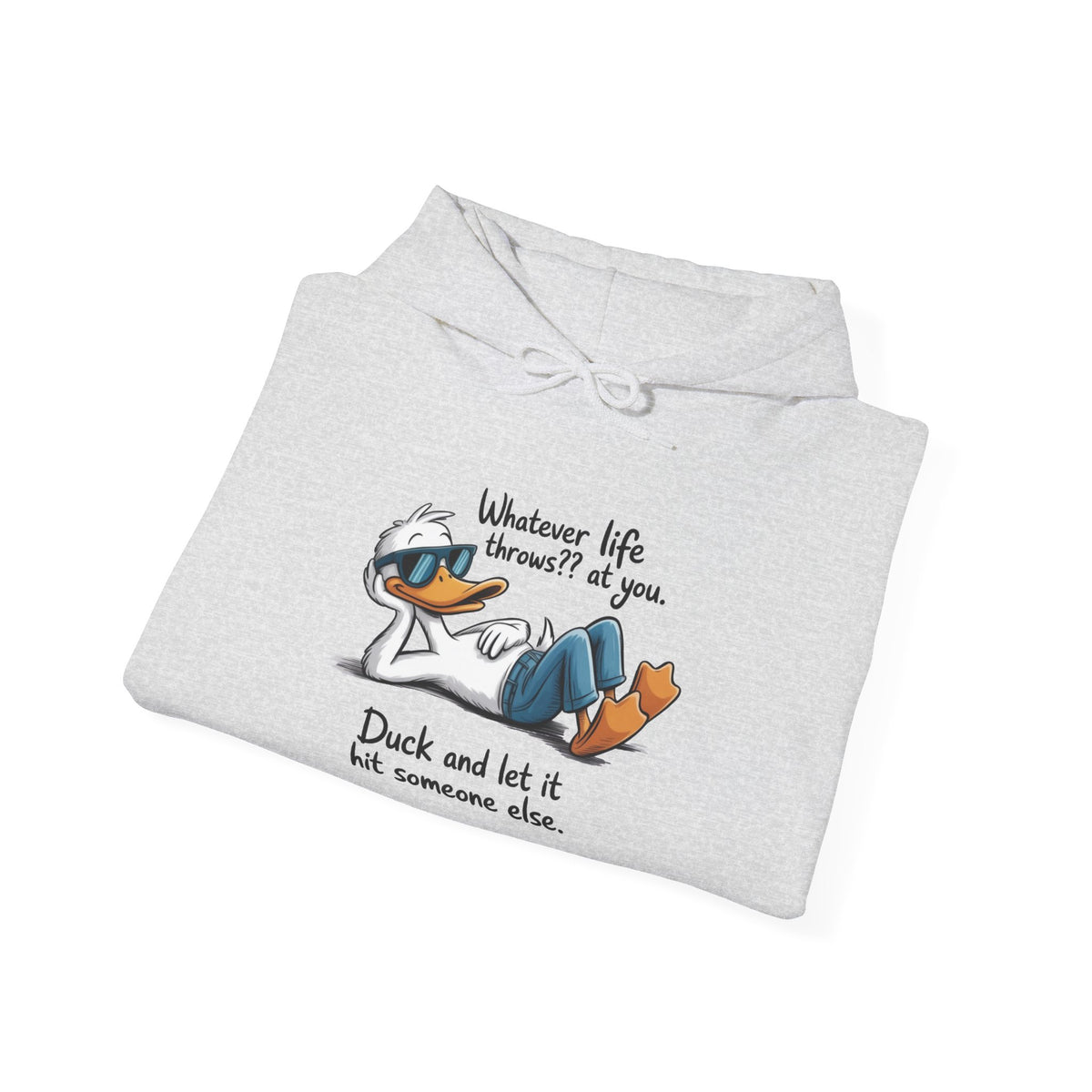 Funny 'Whatever Life Throws At You' Graphic - Cozy Hoodie