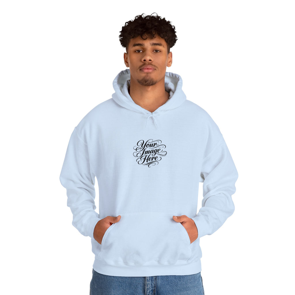 EMBROIDERED Custom Image (Light Colors/Shades) Hoodies