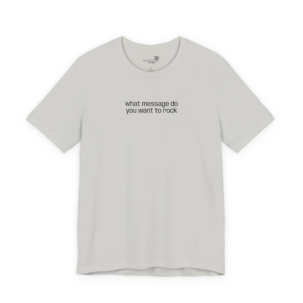Custom Text Embroidered T-Shirt — Your Words, Stitched in Style