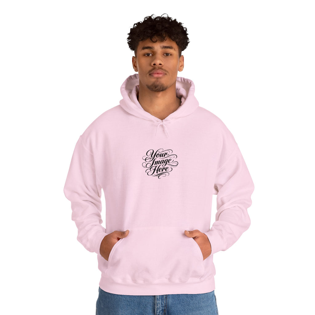 EMBROIDERED Custom Image (Light Colors/Shades) Hoodies