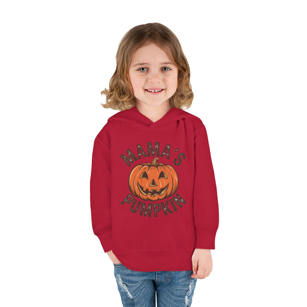 Toddler Hoodie — "Mama's Pumpkin" Halloween Jack-o'-Lantern Pullover