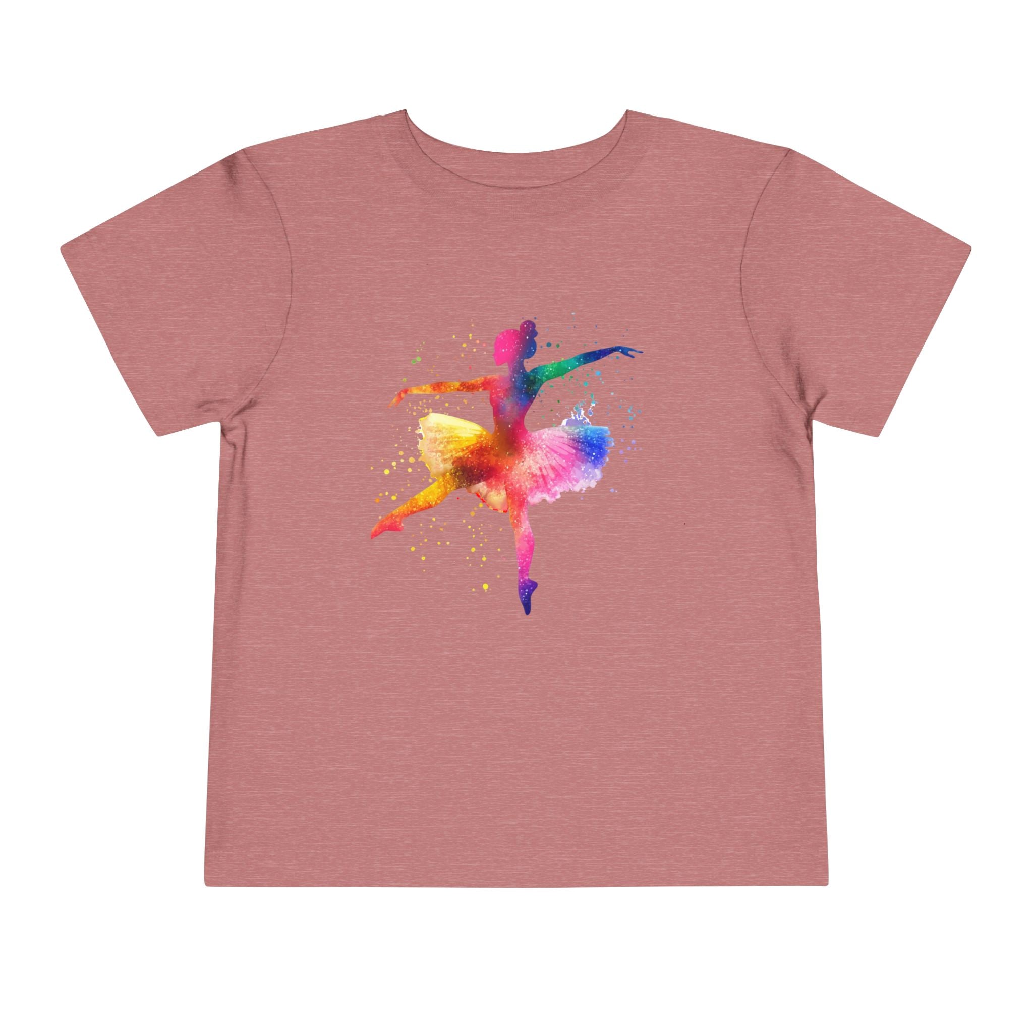 Little Ballerina — Girls Watercolor Toddler T-Shirt