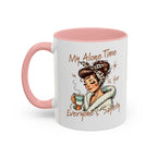 Coffee Mug — "My Alone Time Is for Everyone's Safety" Retro Woman Accent Mug
