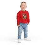 Kids Halloween Custom Initial Sweatshirt — Patchwork Pumpkin Witch Hat Design