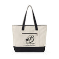 Personalized Zipper Canvas Tote