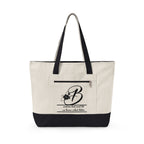 Personalized Zipper Canvas Tote