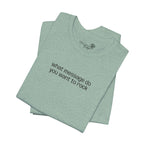 Custom Text Embroidered T-Shirt — Your Words, Stitched in Style